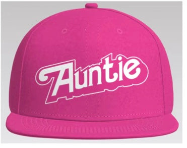 Pink Suede Auntie Baseball Hat