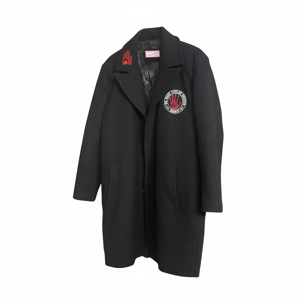 MMIW Black Wool overcoat