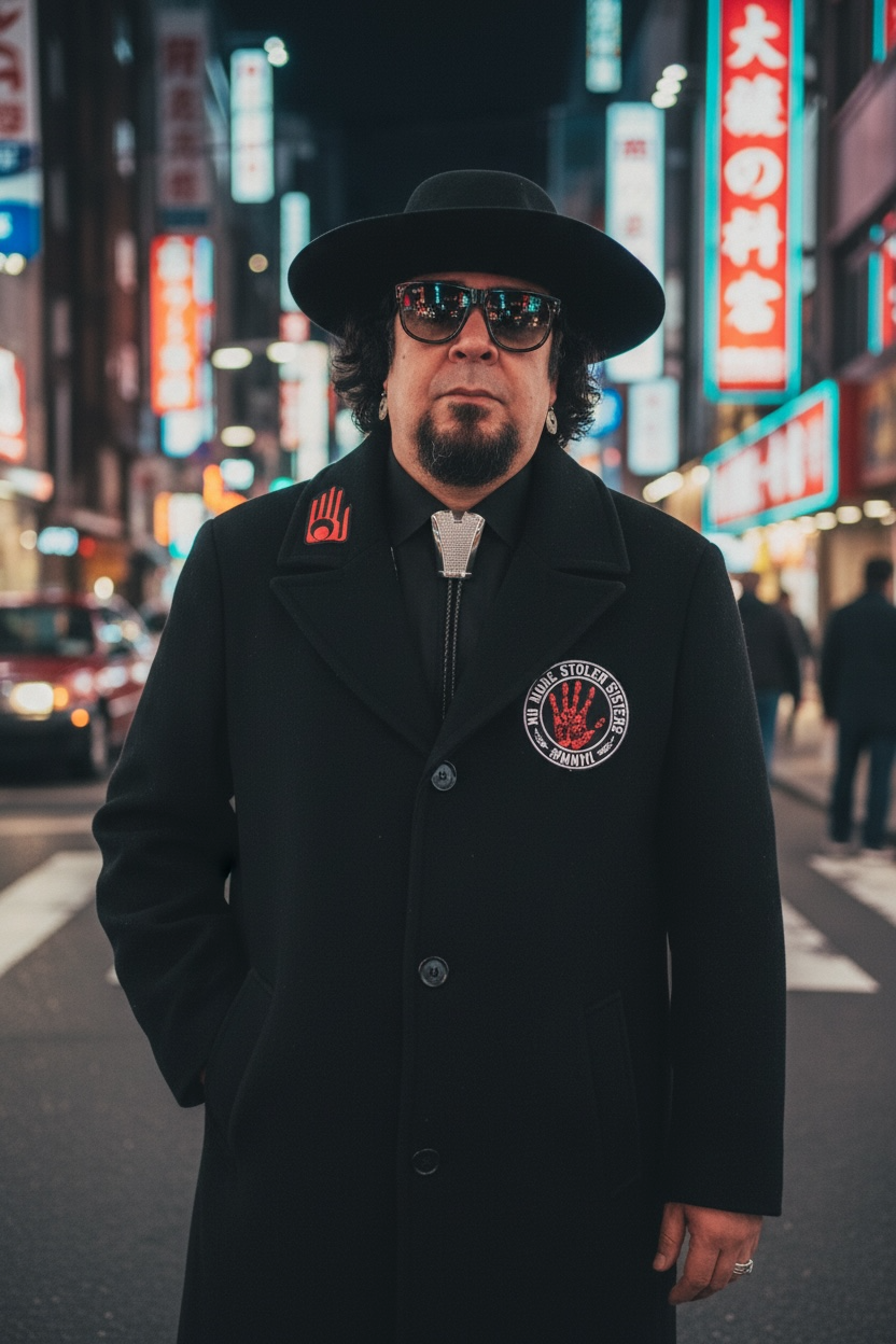 MMIW Black Wool overcoat