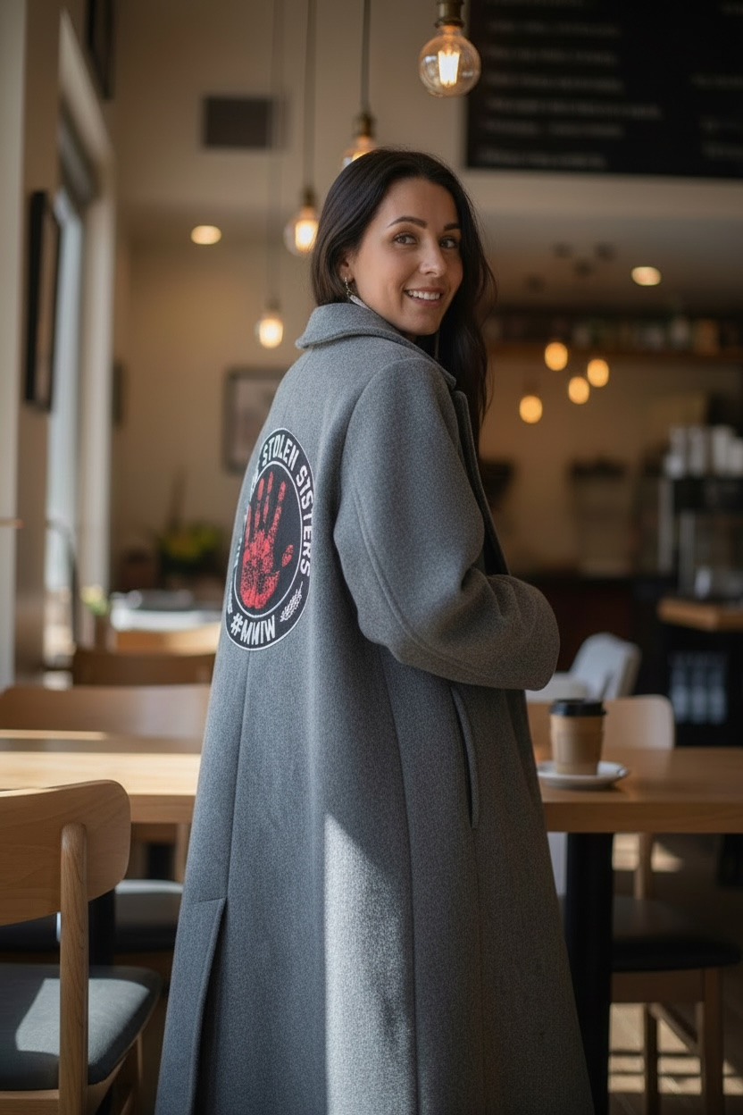 MMIW Gray Wool Overcoat