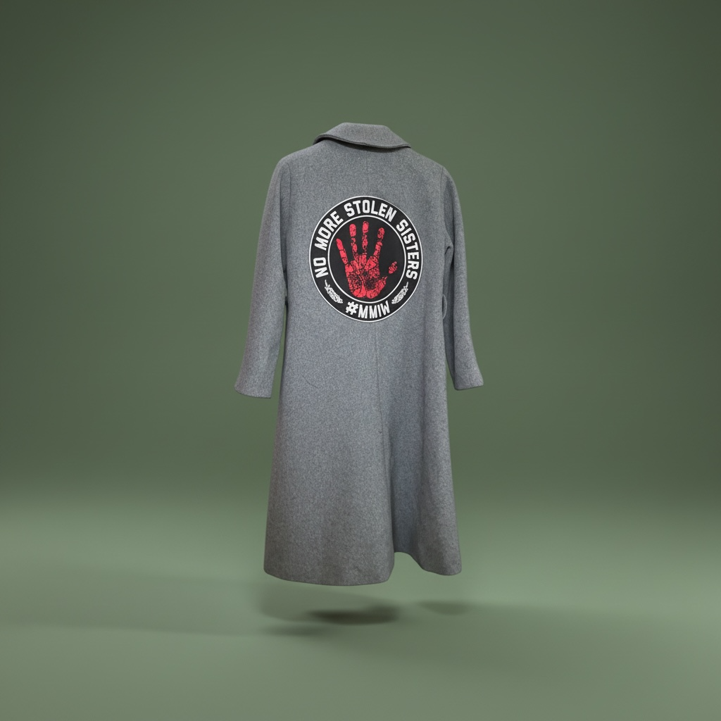 MMIW Gray Wool Overcoat