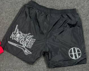 Hostile by Nature Nylon Shorts (Black)