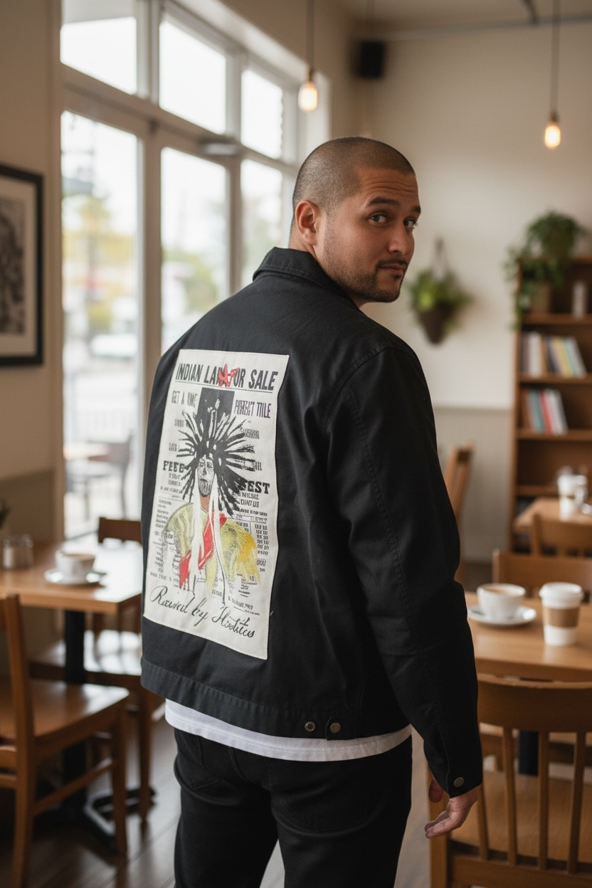 Canvas lined Jacket (Indian Land not for Sale