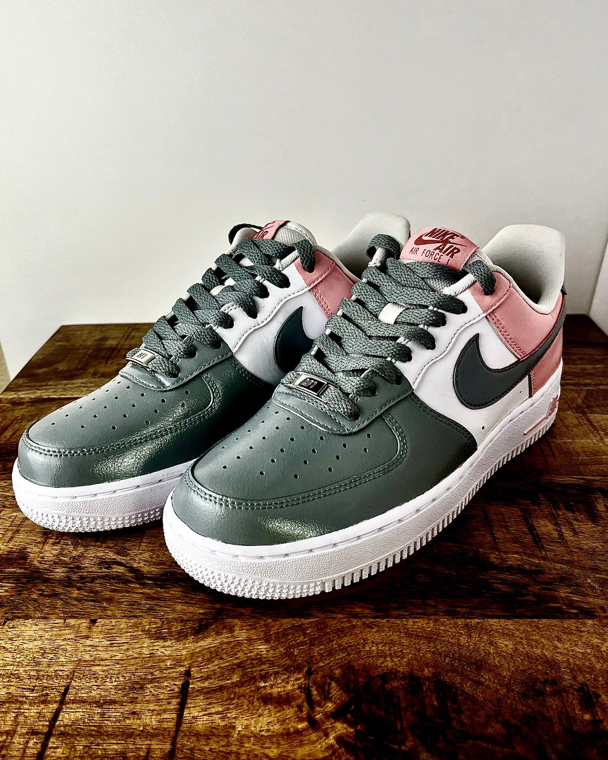 Pink and Grey Color way AF1's