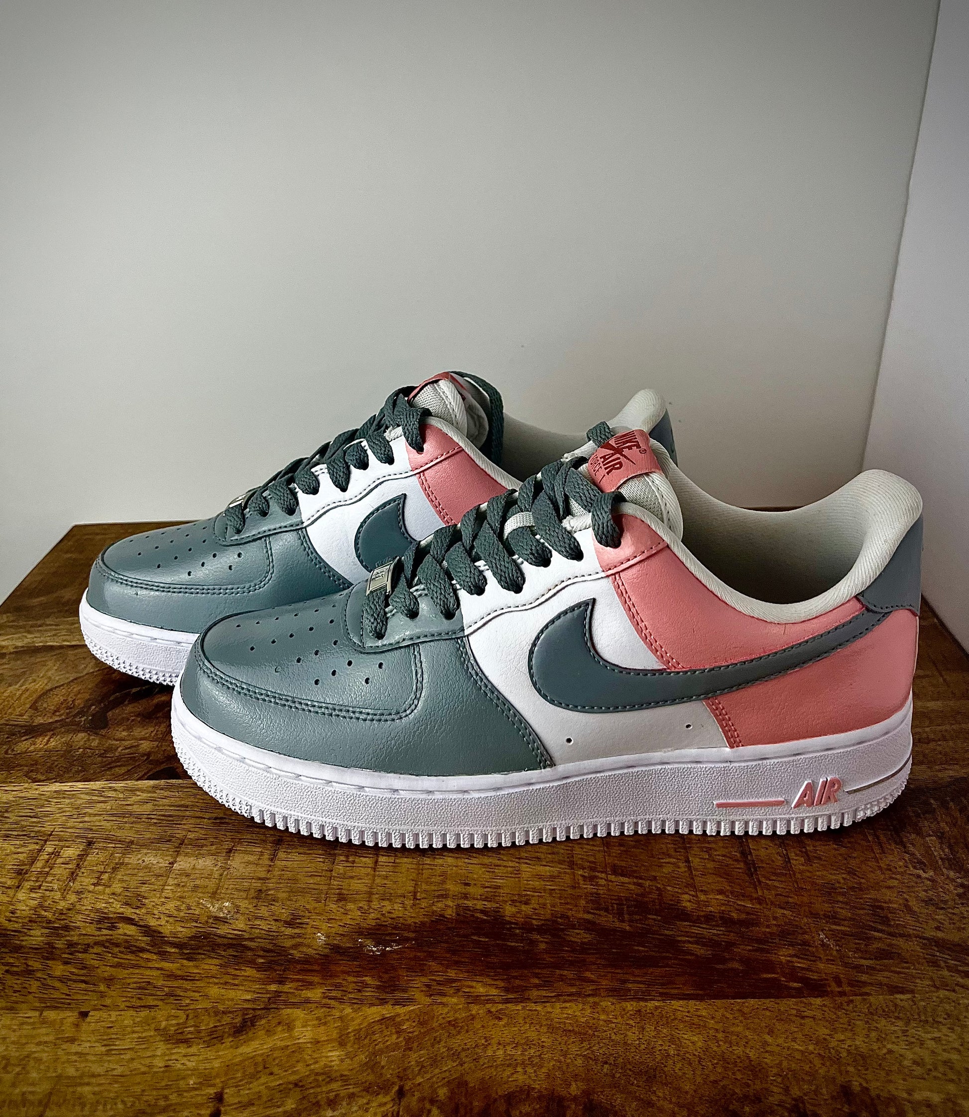 Pink and Grey Color way AF1's