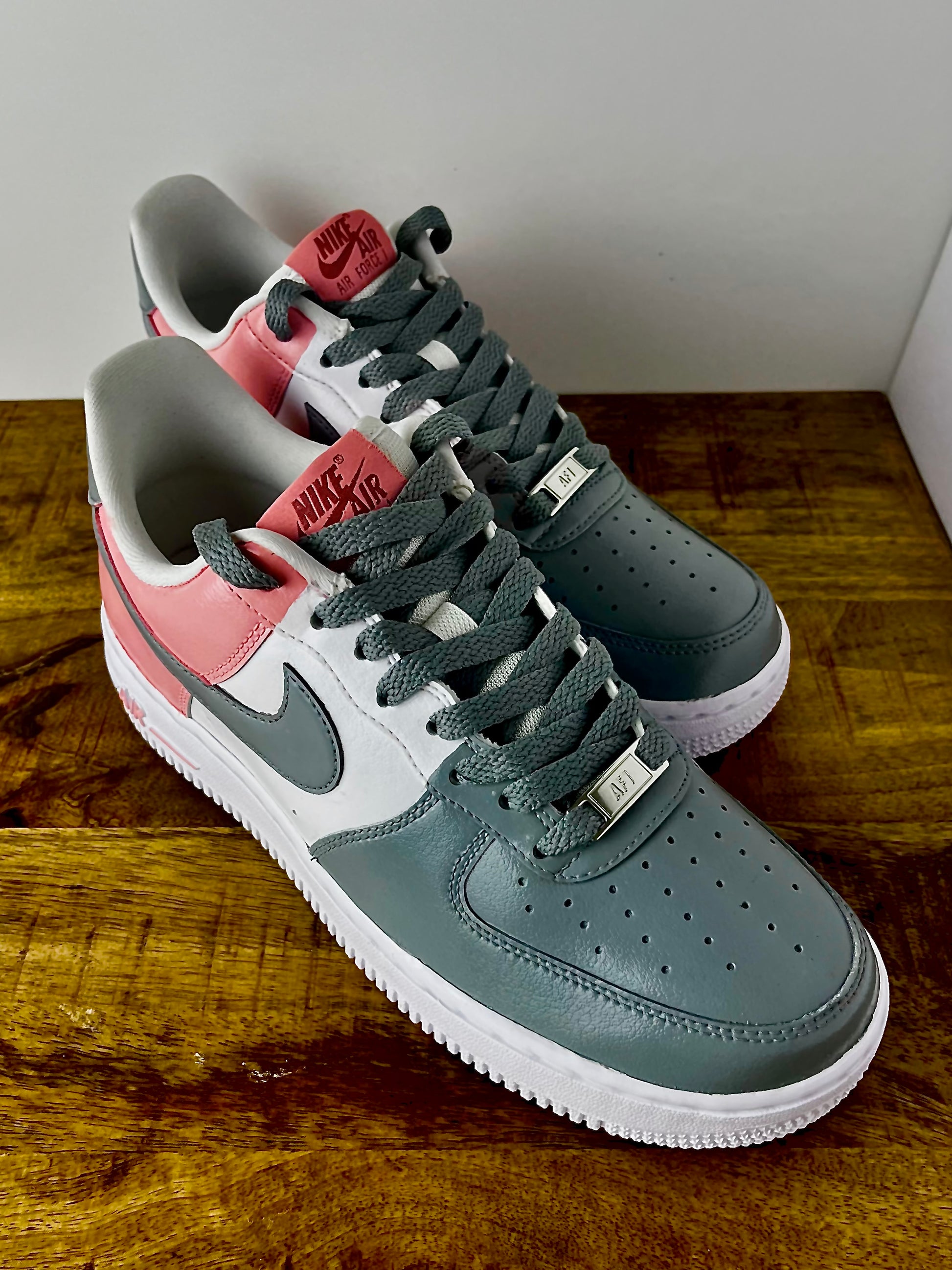 Pink and Grey Color way AF1's